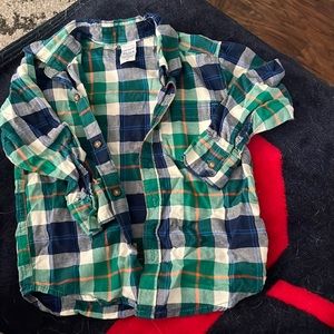 3T Boys Plaid Polo Carter’s